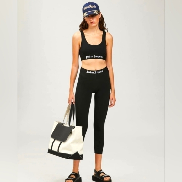 Palm Angels Black Leggings - Picture 1 of 10